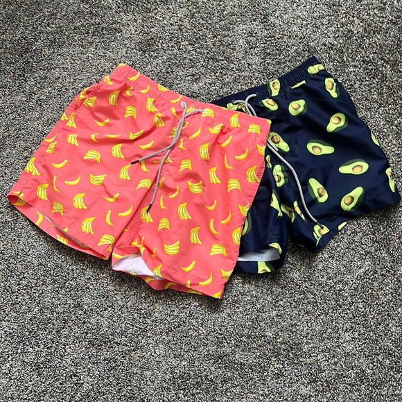 Swim Swimming Trunks With Bananas And Avocados Poshmark